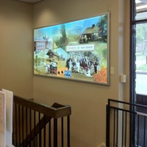 Wall light panel - Digital Printing - Wells Fargo Bank Sparta