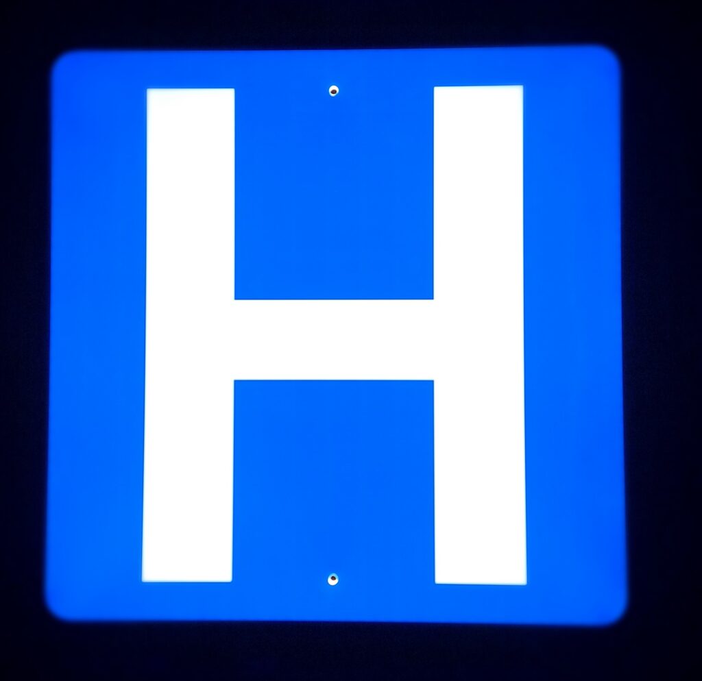 Solar Hospital Sign